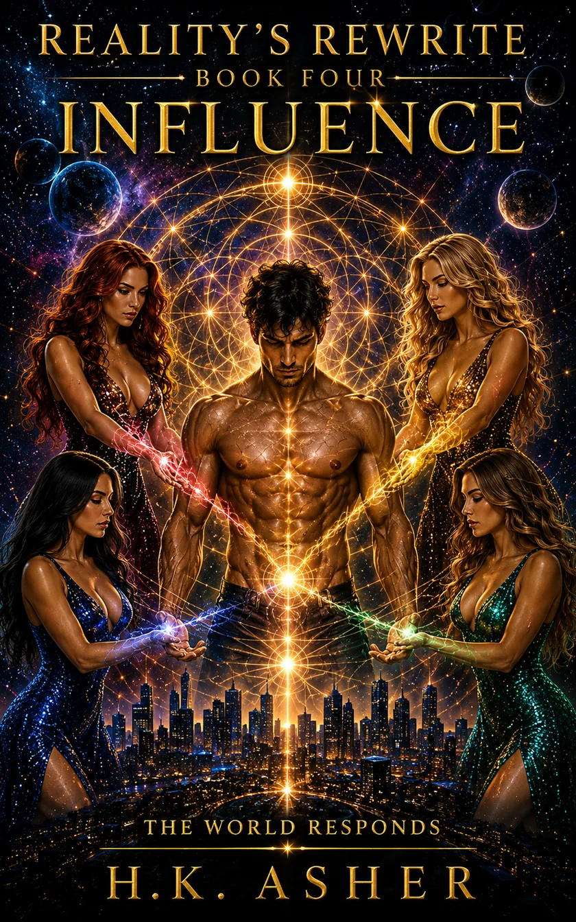 Approved cover of Reality's Rewrite Book 4, Influence